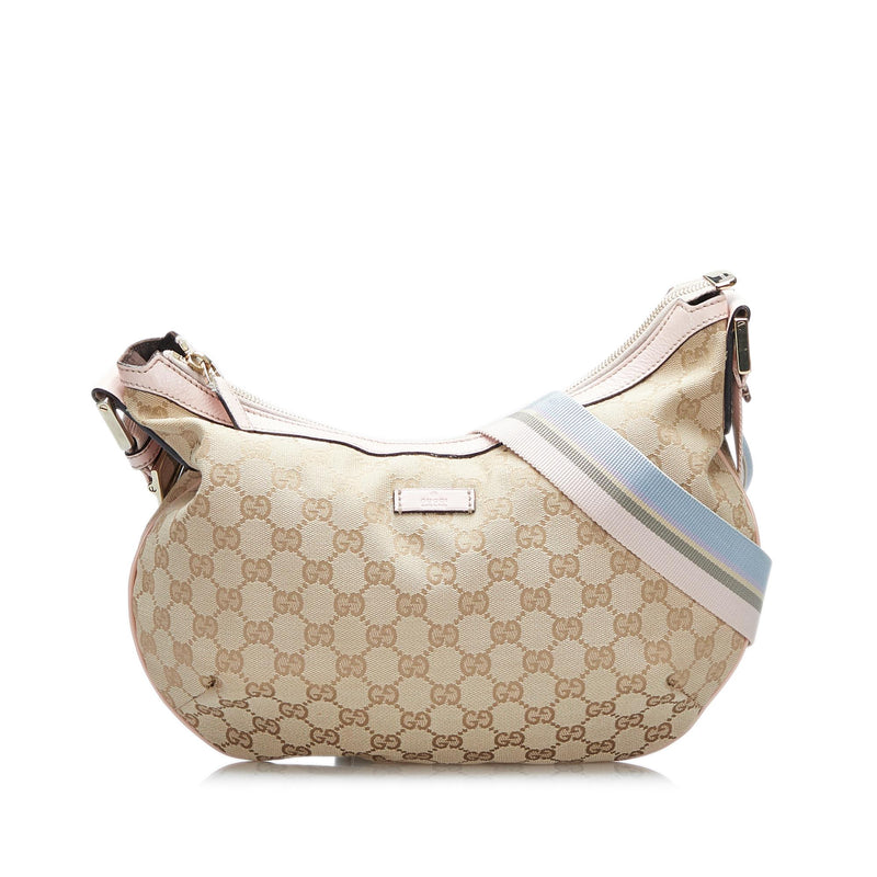 Gucci Large GG Monogram Overnight Travel Cross Body Bag