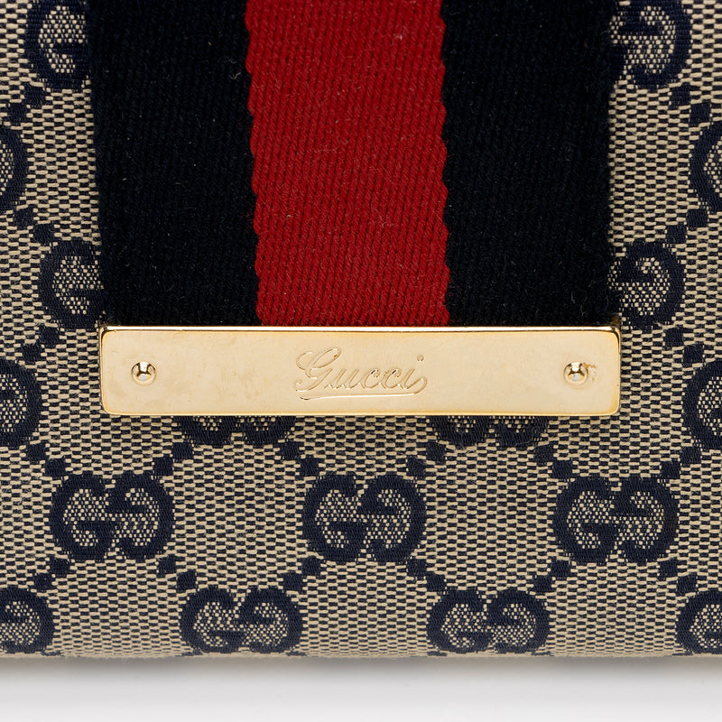 Gucci GG Canvas Web Script Continental Wallet (SHF-nebc6r) – LuxeDH