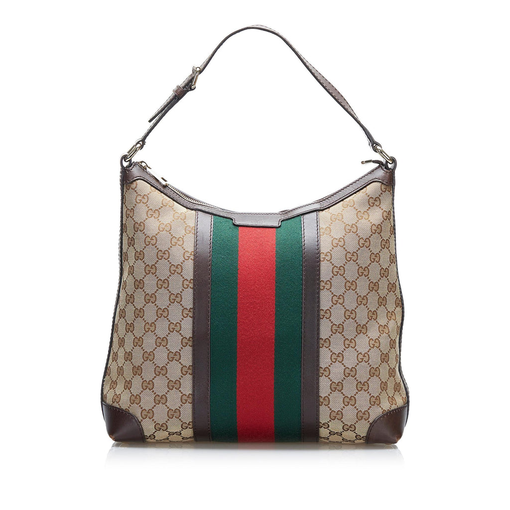 Gucci GG Canvas Shoulder Bag (SHG-ZvPrzg) – LuxeDH