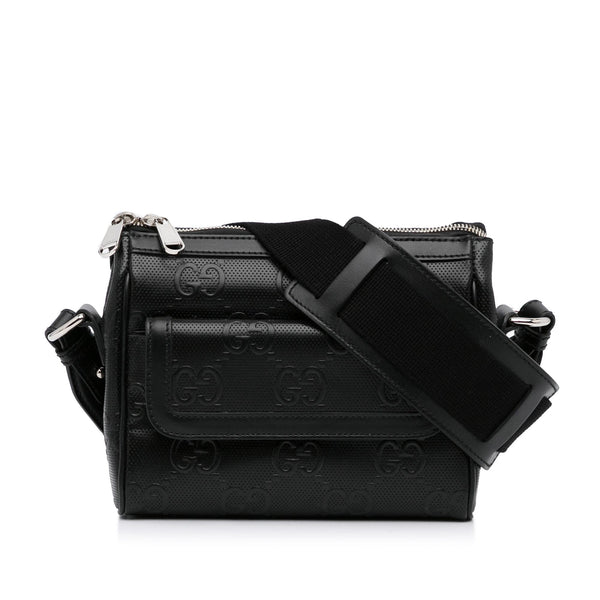 Gucci GG Denim Half Moon Crossbody Bag (SHG-35631) – LuxeDH