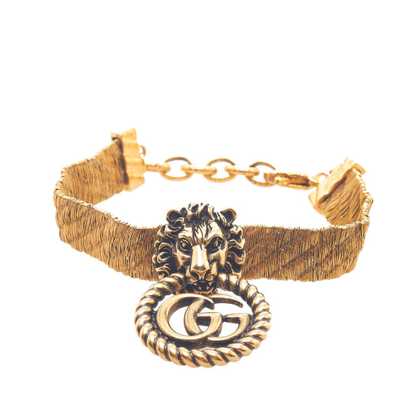 Gucci GG Lion Head Bracelet (SHG-37501)