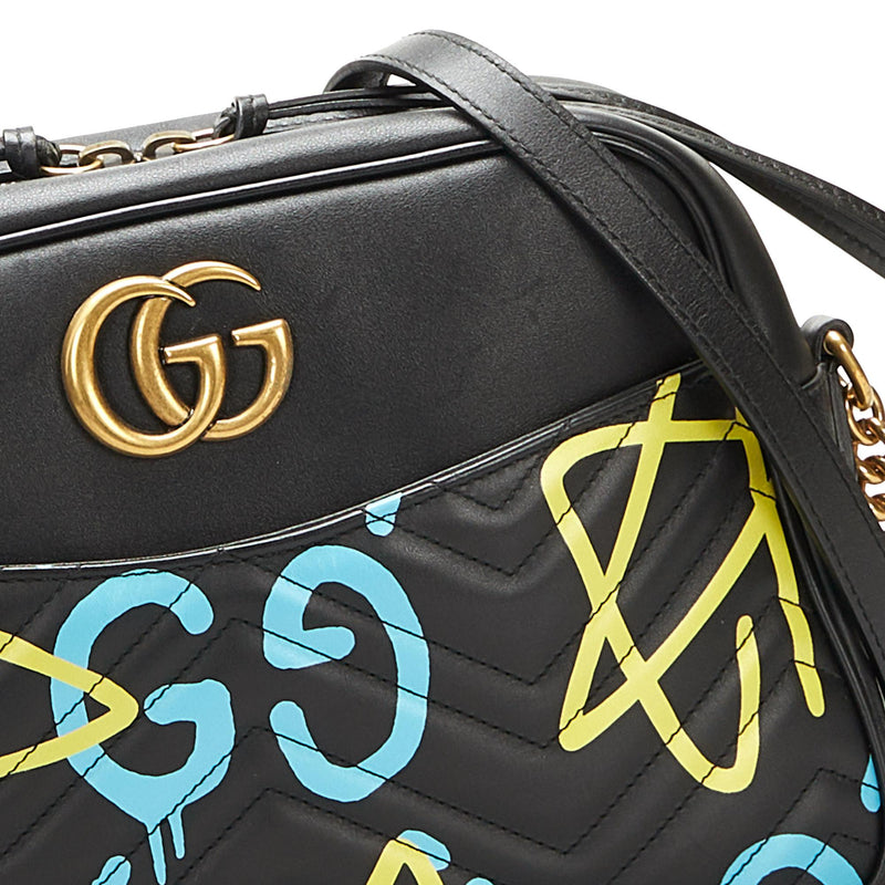 Gucci GG Marmont Ghost Crossbody Bag SHG 1BAj04 LuxeDH