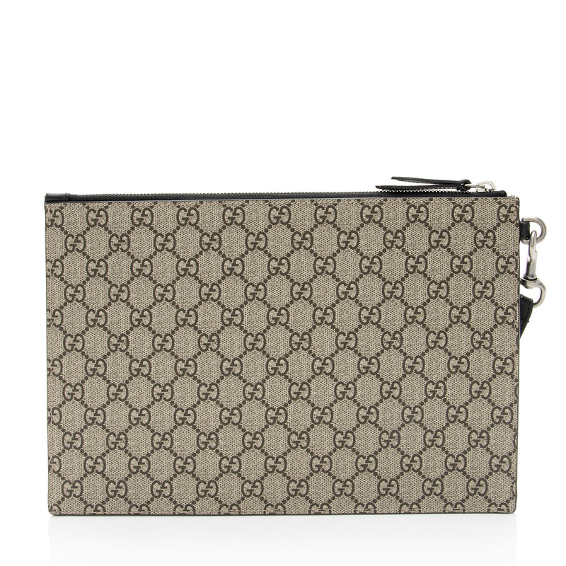 Gucci GG Supreme Blind For Love Wristlet (SHF-JHI1Pm)