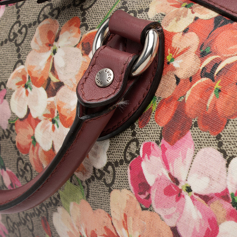 100% Authentic Gucci Blooms Boston Canvas Crossbody Bag