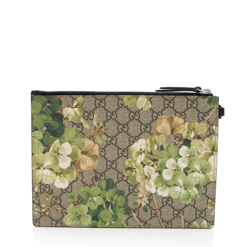 Gucci GG Supreme Blooms Wristlet (SHF-741Cgi)