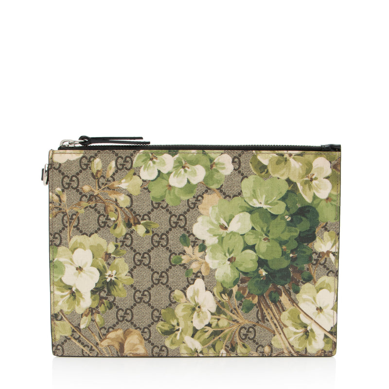 Gucci GG Supreme Blooms Wristlet (SHF-741Cgi)