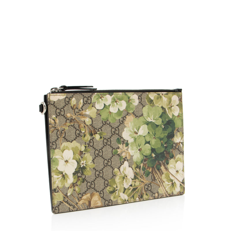 Gucci GG Supreme Blooms Wristlet (SHF-741Cgi)