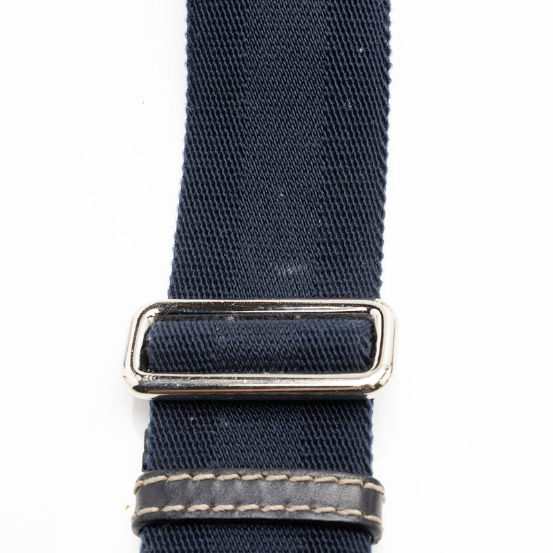 Gucci - GG Supreme Belt with G Buckle - Unisex - Leather/Canvas - 100 - Blue