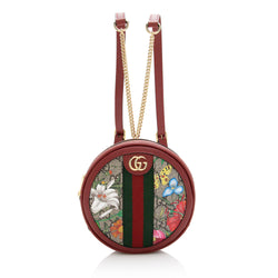 Gucci GG Supreme Flora Ophidia Round Mini Backpack (SHF-22738) – LuxeDH