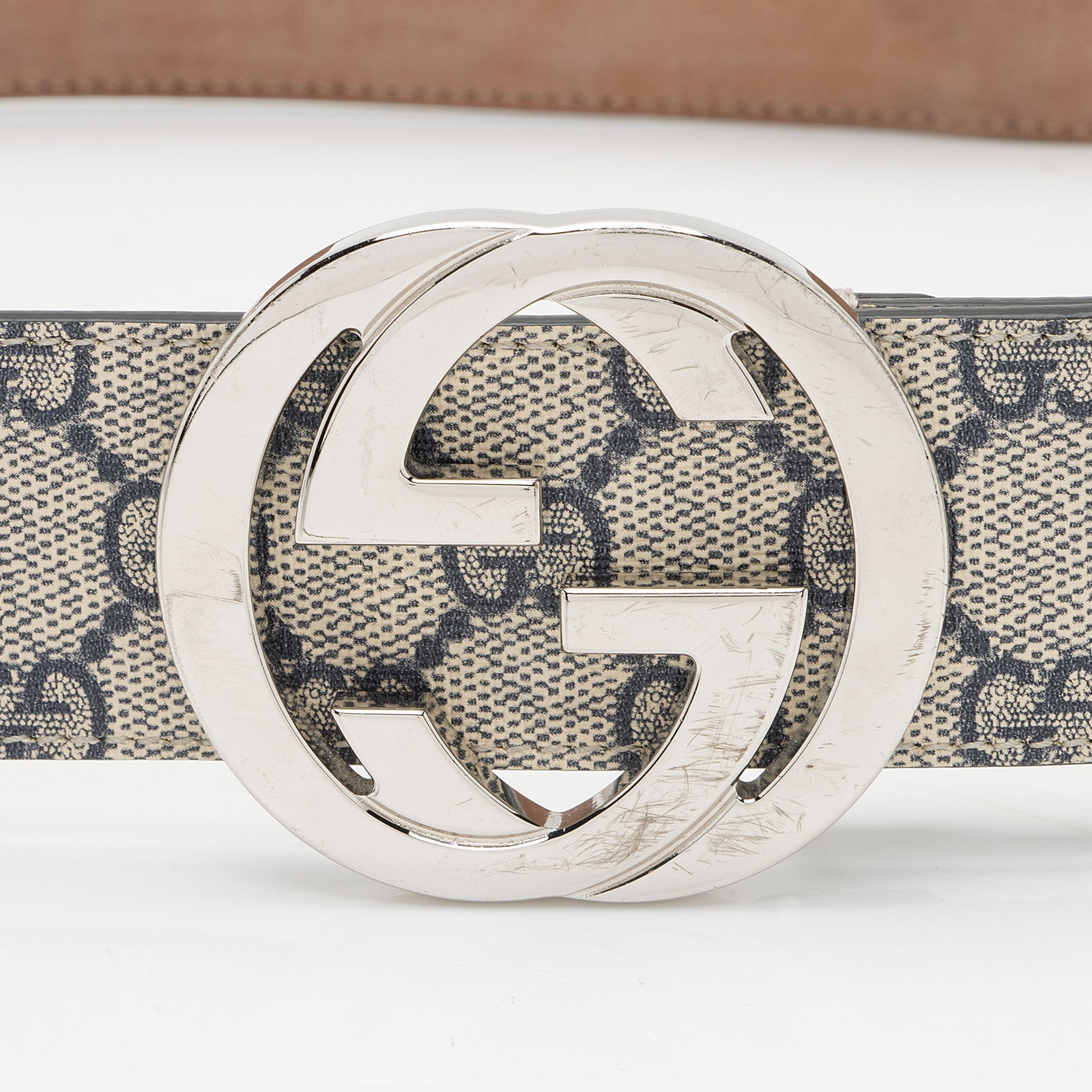 Gucci GG Supreme Interlocking G Belt - Size 36 / 90 - FINAL SALE (SHF- –  LuxeDH