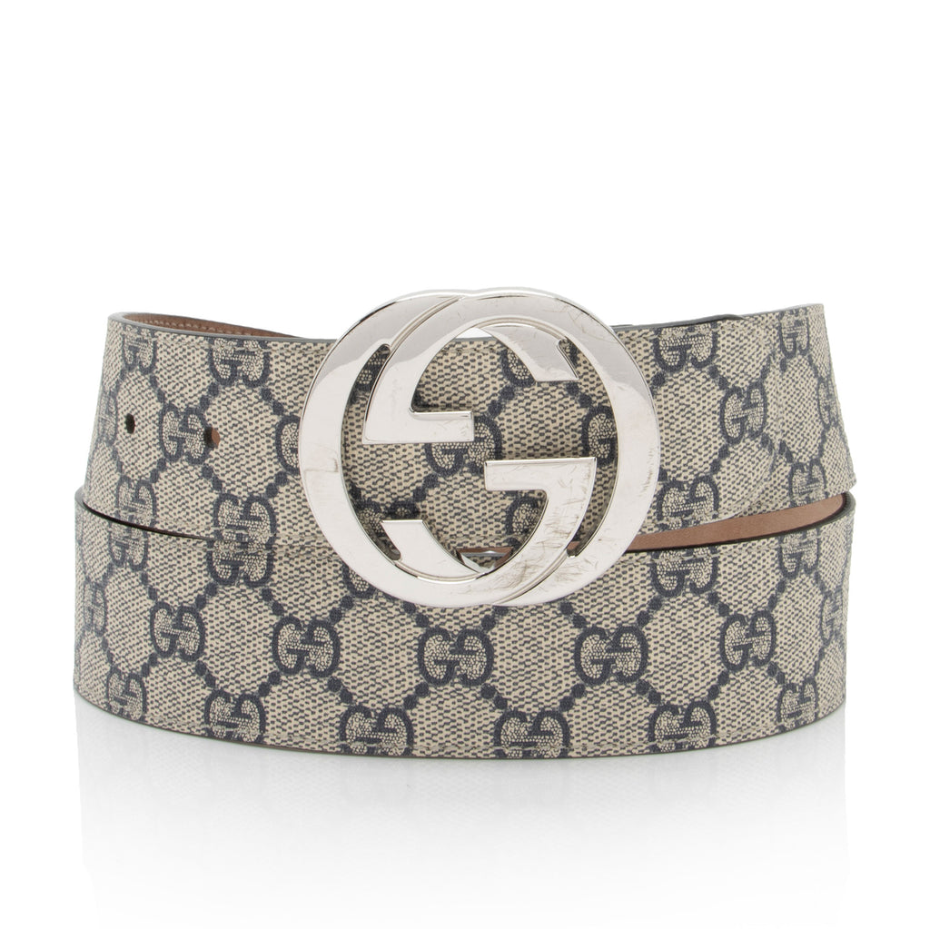Gucci GG Supreme Interlocking G Belt - Size 36 / 90 - FINAL SALE  (SHF-mxRUhE)