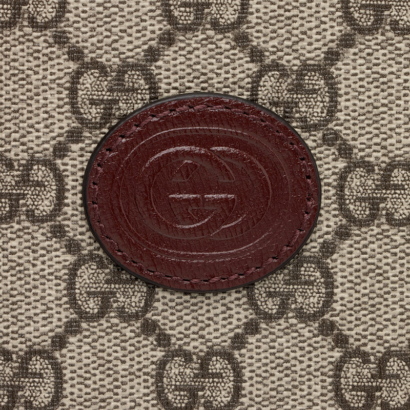 GG Supreme Passport Holder in Brown - Gucci