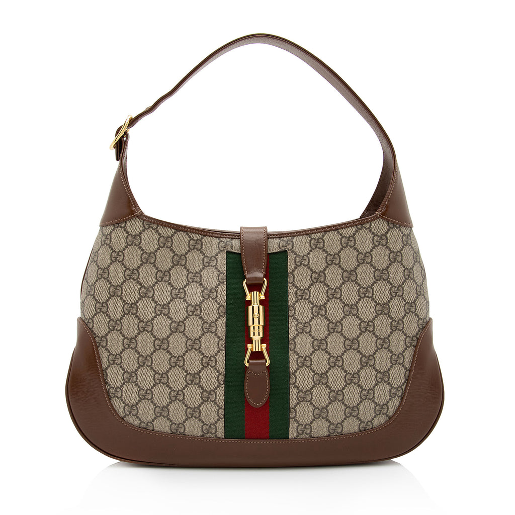 Medium jackie gg supreme & leather bag - Gucci - Women