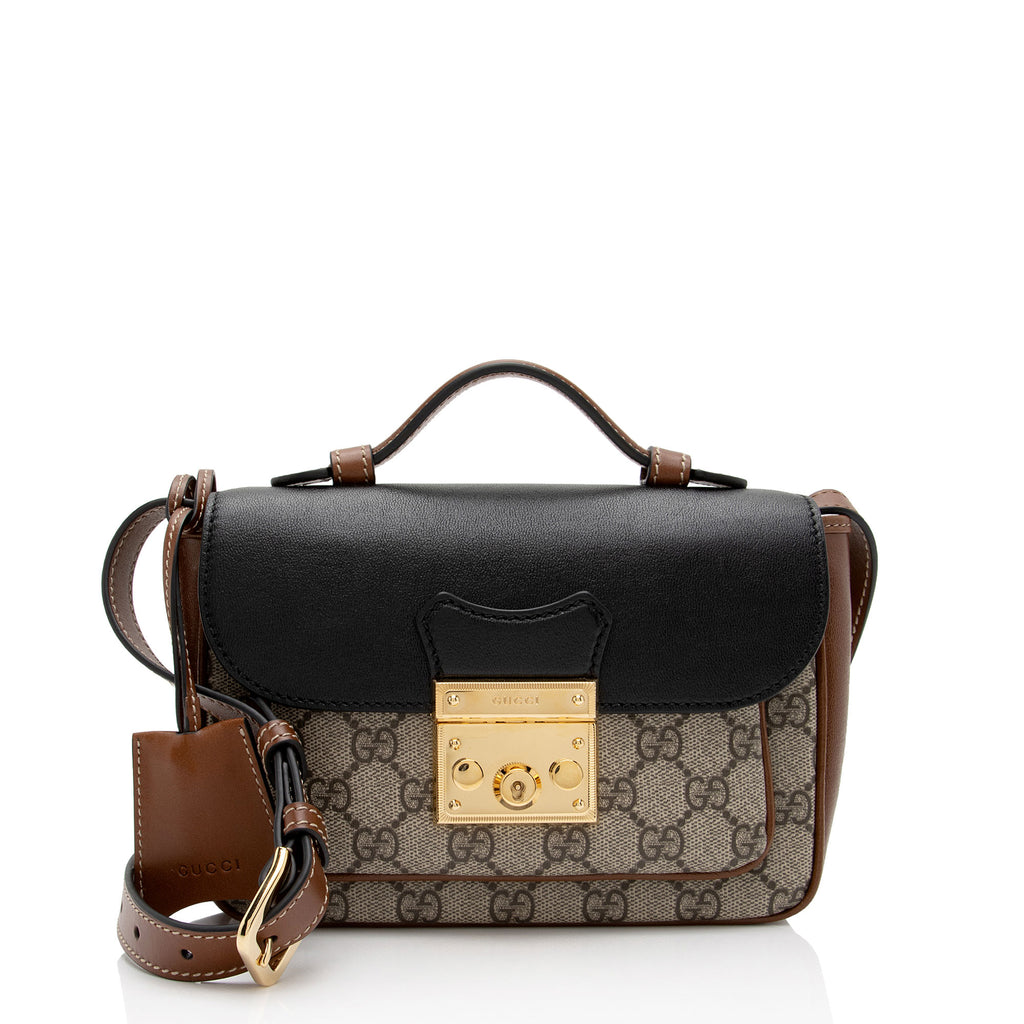 Gucci Mini Dome Microguccissima GG Leather Crossbody Top Handle Bag