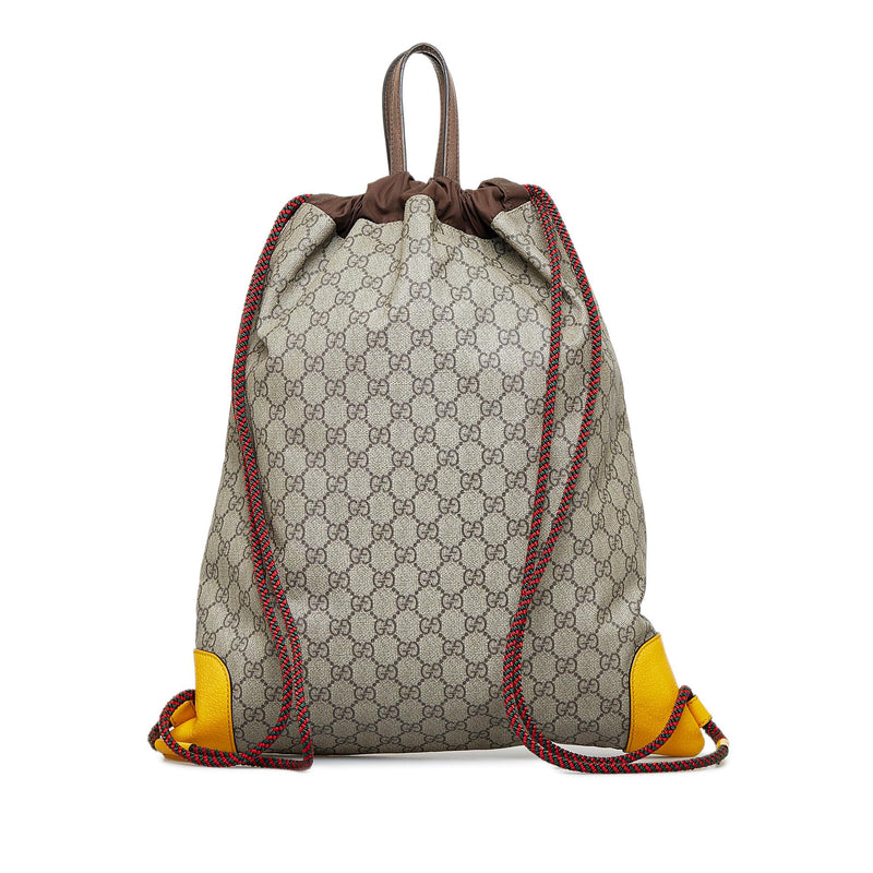 Louis Vuitton Neo drawstring bucket bag Brown Leather Cloth ref