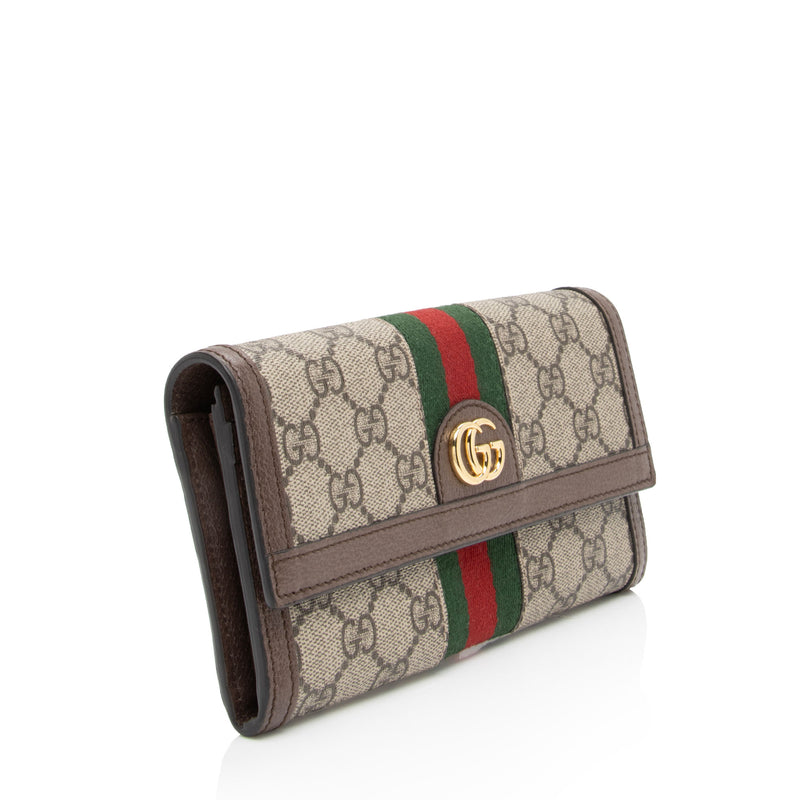 Gucci GG Supreme Ophidia Continental Wallet (SHF-brDyTS)