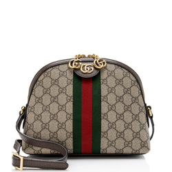 Gucci Ophidia GG Small Shoulder Bag - White