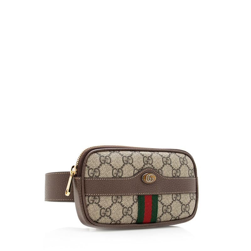 Gucci GG Supreme Ophidia Phone Case Belt Bag - Size 34 / 85 (SHF-19941)