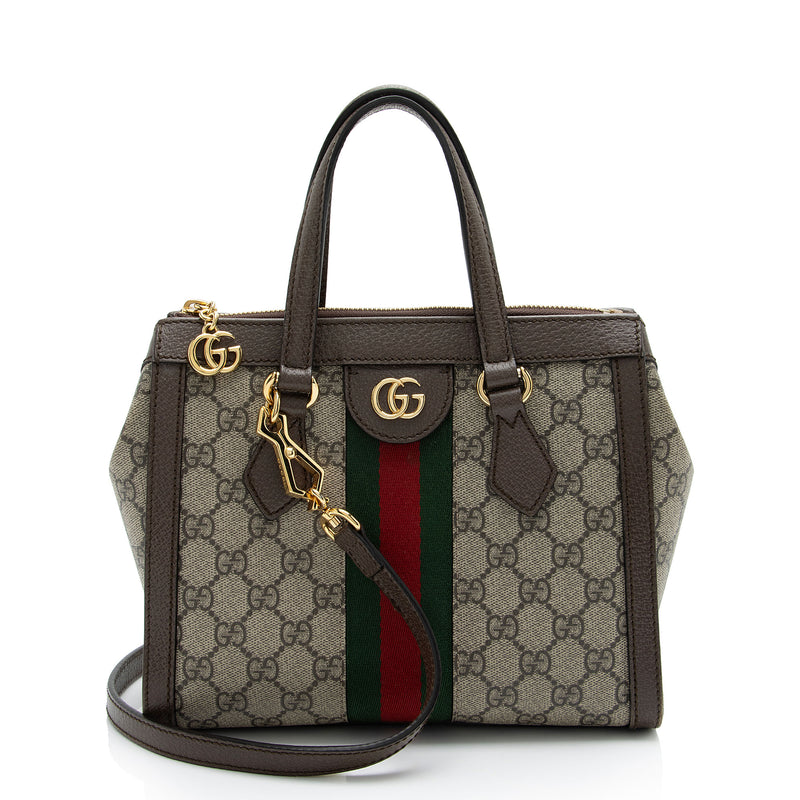 Gucci Small GG Supreme Canvas Ophidia Tote Bag