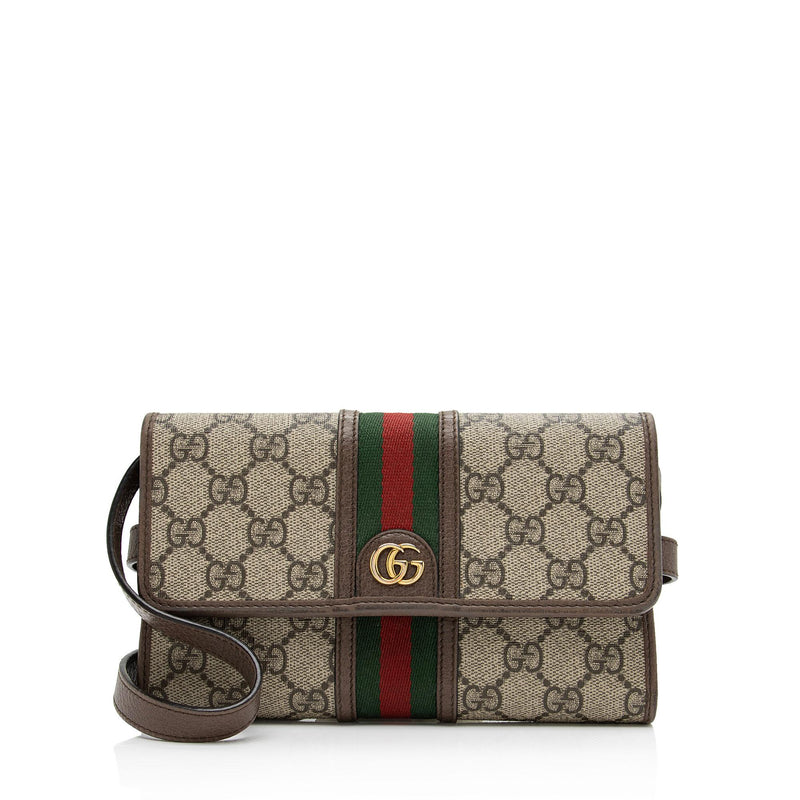 Gucci Vintage GG Supreme Ophidia Crossbody Bag - Brown Crossbody