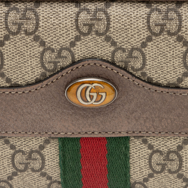 Gucci GG Supreme Ophidia Triple Zip Crossbody Bag (SHF-HPxCwf)