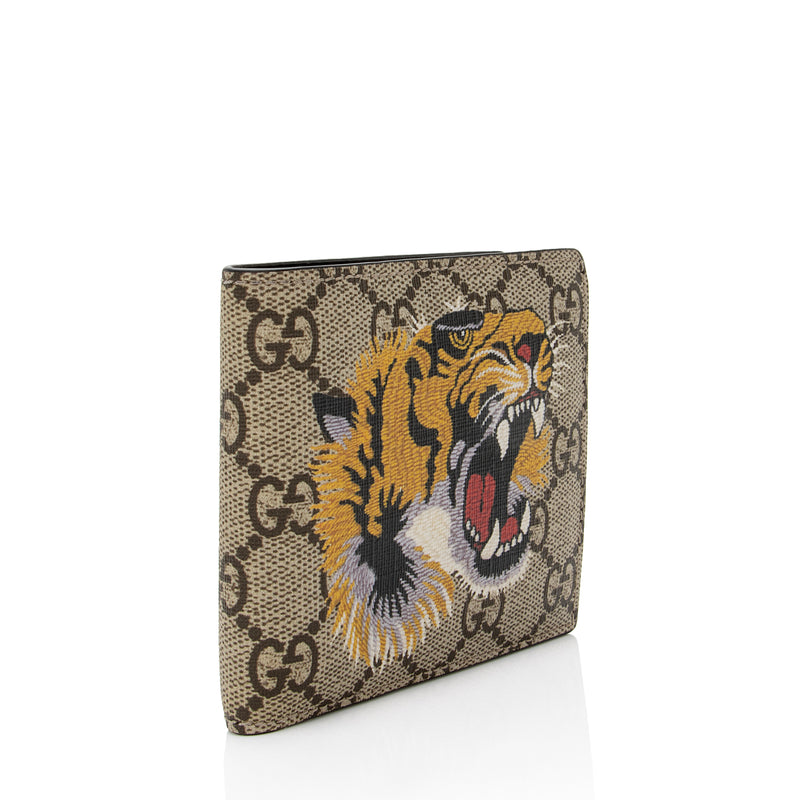 Gucci Tiger Print GG Supreme Wallet w/ Tags