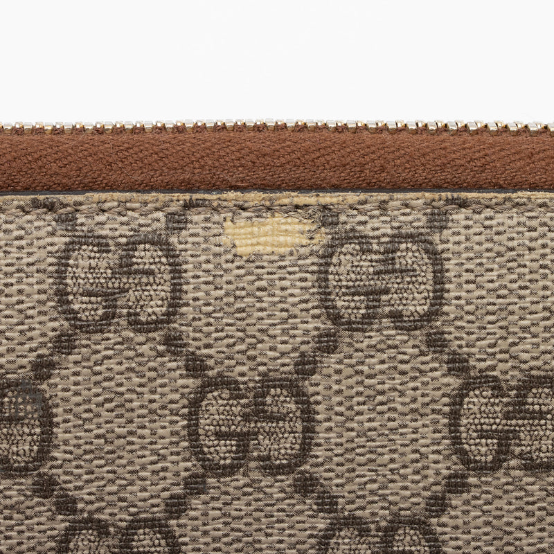 Gucci GG Supreme Blooms Zip Around Wallet (SHF-19768) – LuxeDH