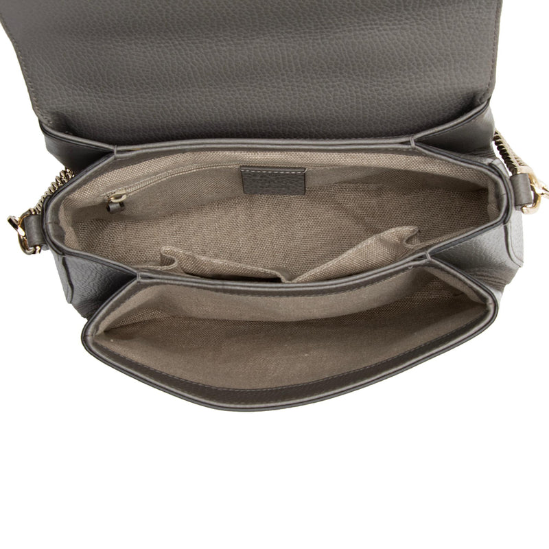 Gucci Leather Interlocking G Small Shoulder Bag (SHF-22434) – LuxeDH