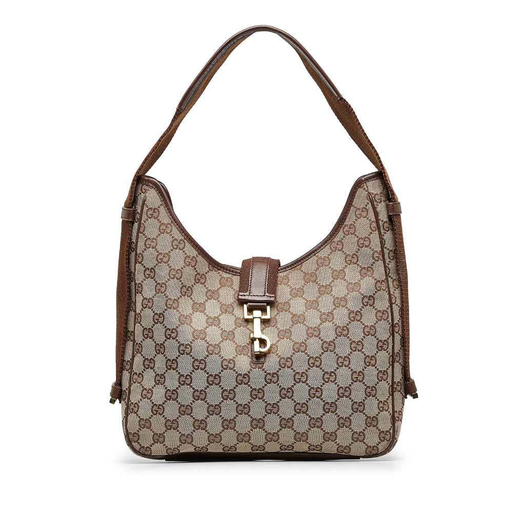 Gucci, Bags, Gucci Gold Crystal Gg Jackie O Shoulder Bag