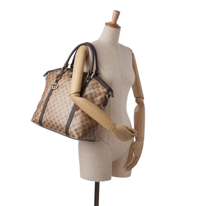 Gucci Large GG Crystal Charm Dome Bag (SHG-7wkE8H) – LuxeDH