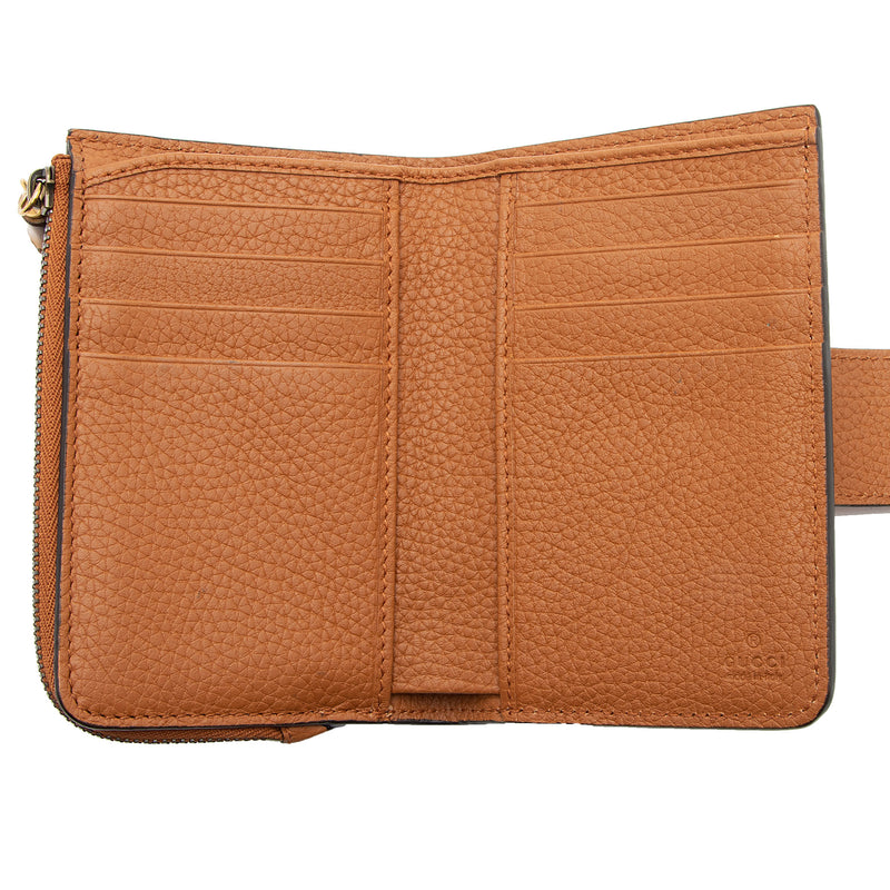 GG Marmont Full-Grain Leather Billfold Wallet