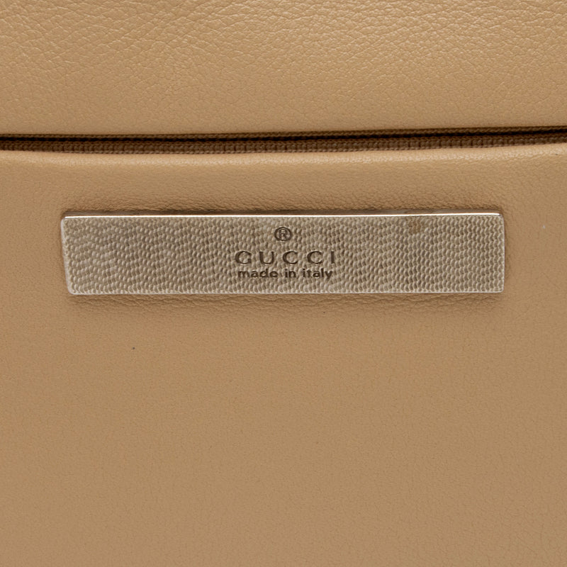 Gucci Leather Bamboo Small Shoulder Bag (SHF-dNmWob)