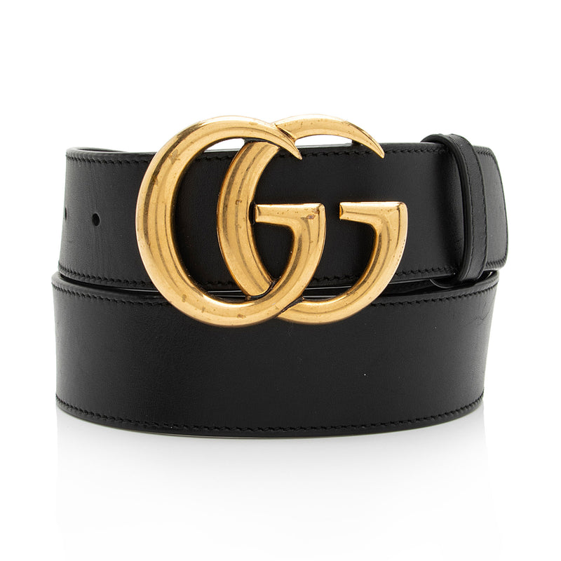 Gucci Leather GG Marmont Belt - Size 32 / 80 (SHF-NBnmIU)