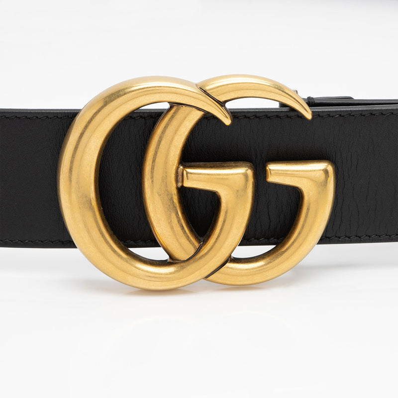 Gucci Leather GG Marmont Belt - Size 34 / 85 (SHF-0lELMS)