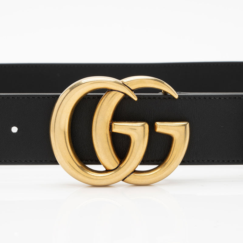 Gucci Leather GG Marmont Belt - Size 38 / 95 (SHF-Ghk80h) – LuxeDH