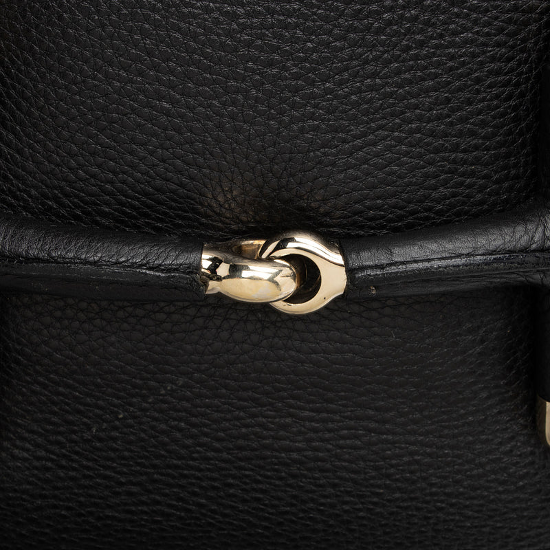 Gucci Leather Web Heritage Horsebit Large Hobo (SHF-yRvuke)