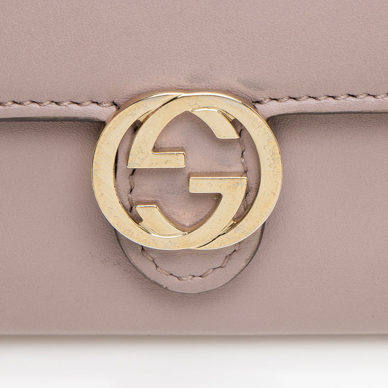 Gucci Leather Interlocking G 6 Key Holder (SHF-kexJYO)