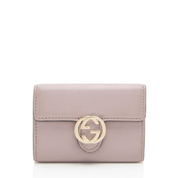 Gucci Leather Interlocking G 6 Key Holder (SHF-kexJYO)