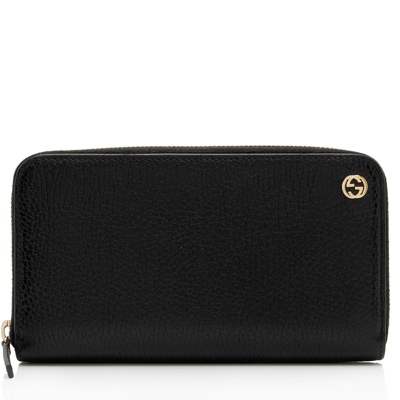 Gucci Leather Interlocking G Betty Zip Around Wallet (SHF-oH87eO) – LuxeDH