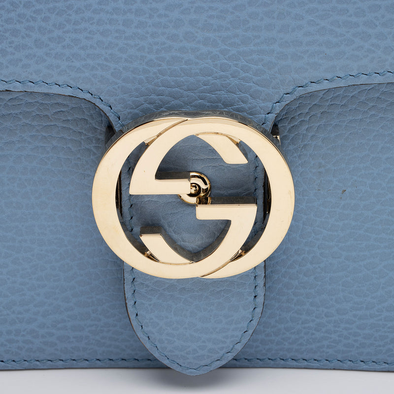 Gucci Leather Interlocking G Small Shoulder Bag (SHF-22434) – LuxeDH