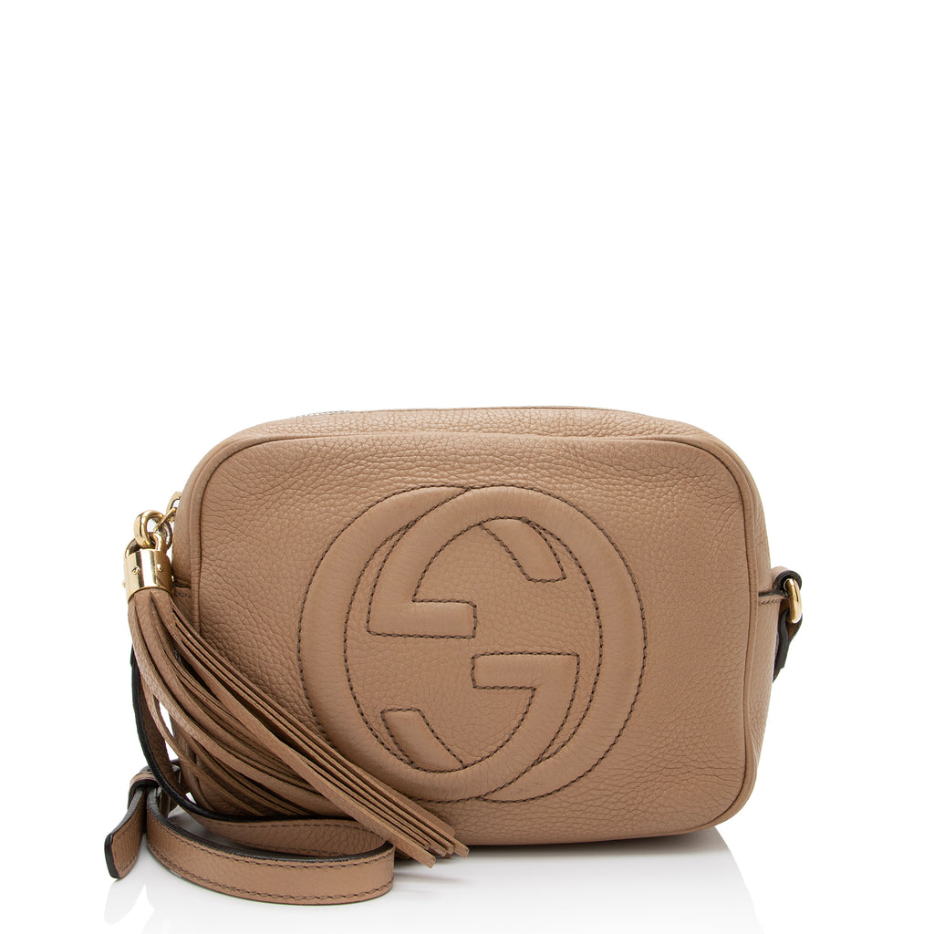 Gucci Brown Pebbled Leather Soho Disco Bag