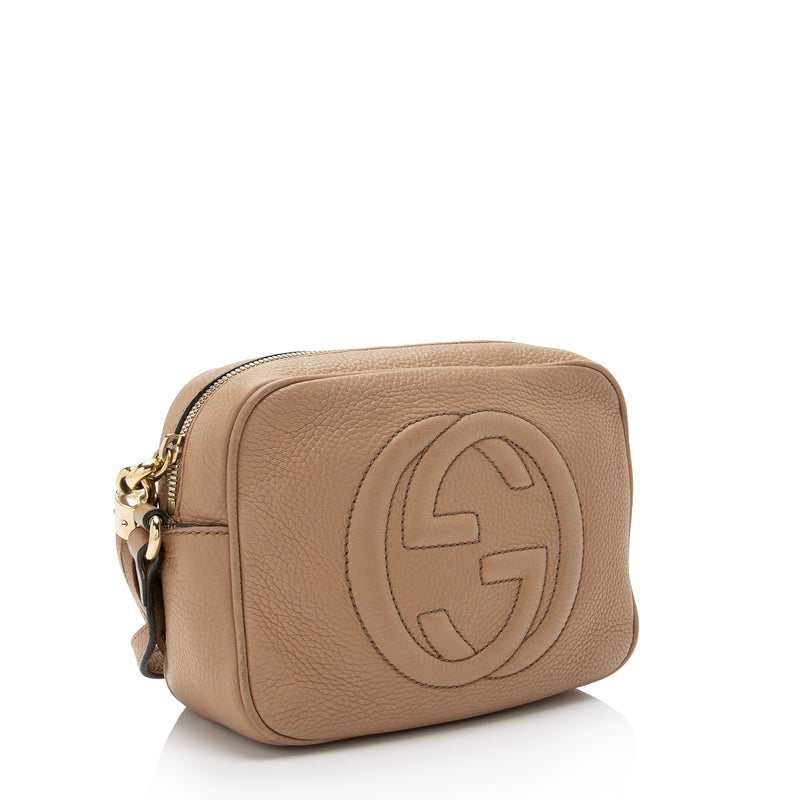 Gucci Brown Pebbled Leather Soho Disco Bag