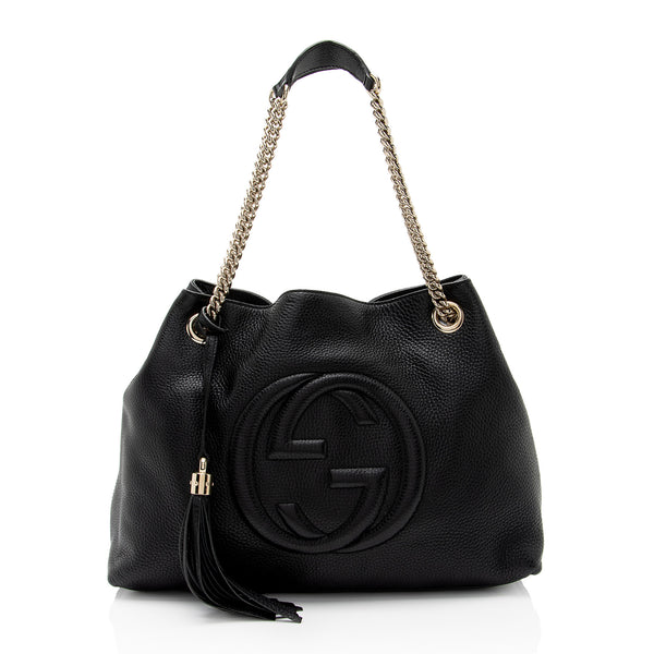 Gucci Leather Soho Medium Shoulder Bag (SHF-6FC3cn)
