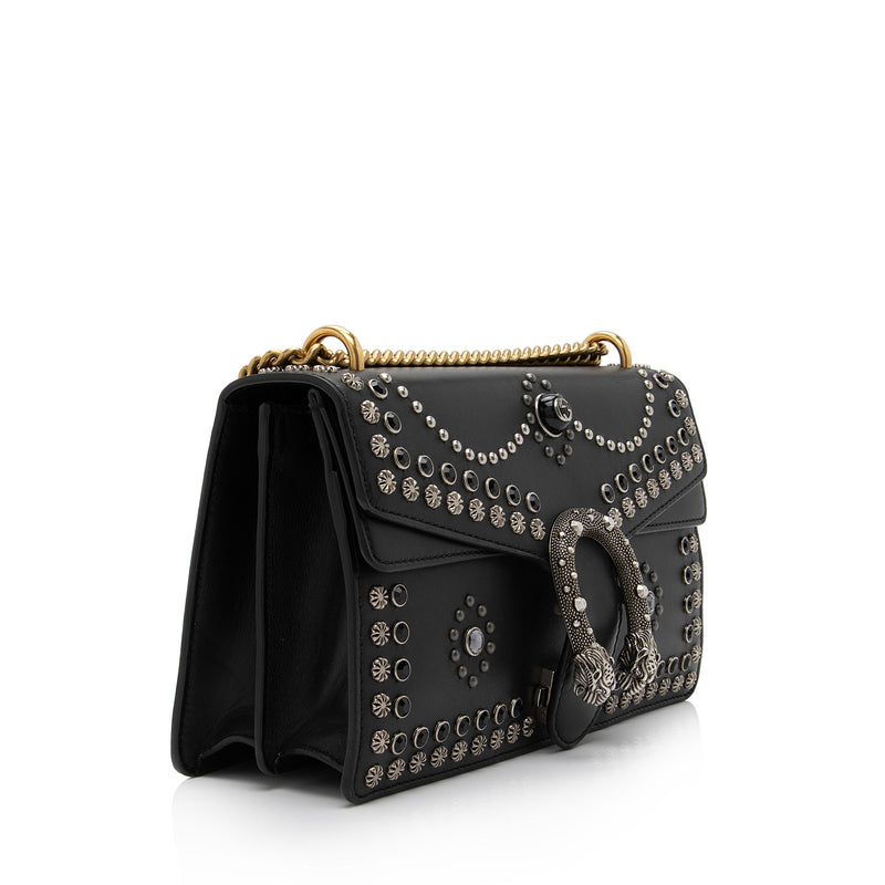 Gucci Leather Studded Dionysus Small Shoulder Bag (SHF-4mjFWd