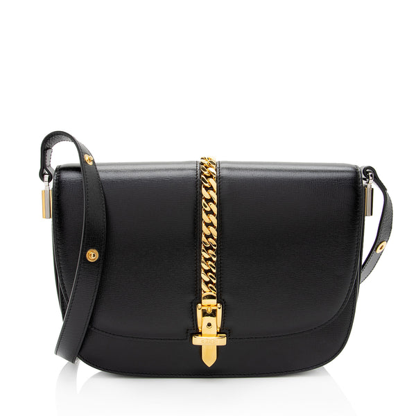 Gucci Leather Sylvie 1969 Small Shoulder Bag (SHF-Dygrqc)