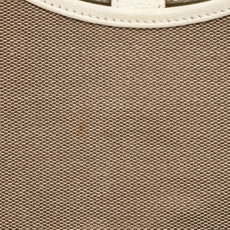 Gucci Linen Bardot Shoulder Bag (SHF-nZNLKy)