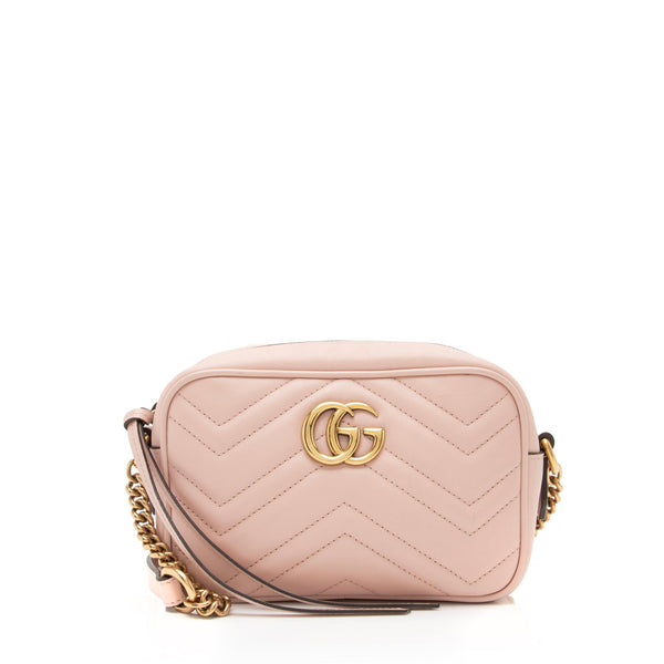 Gucci Matelasse Leather GG Marmont Mini Bag (SHF-23886)