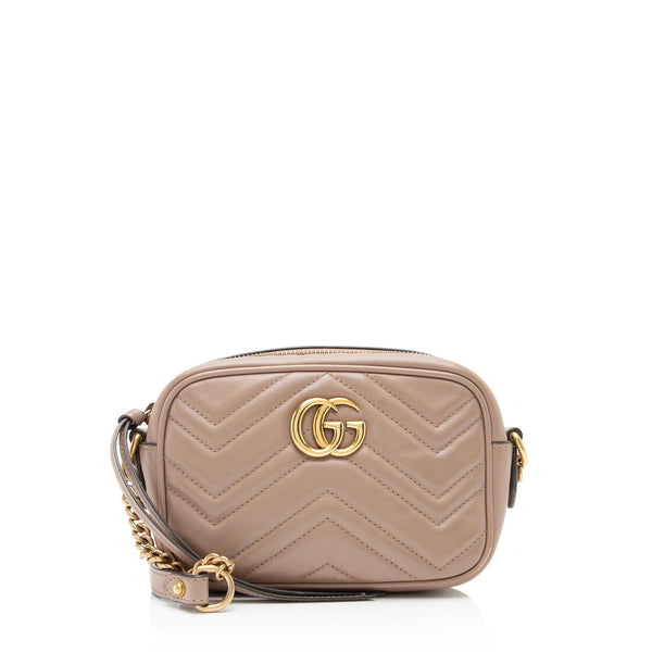 Gucci Matelasse Leather GG Marmont Mini Bag (SHF-joOG1O)