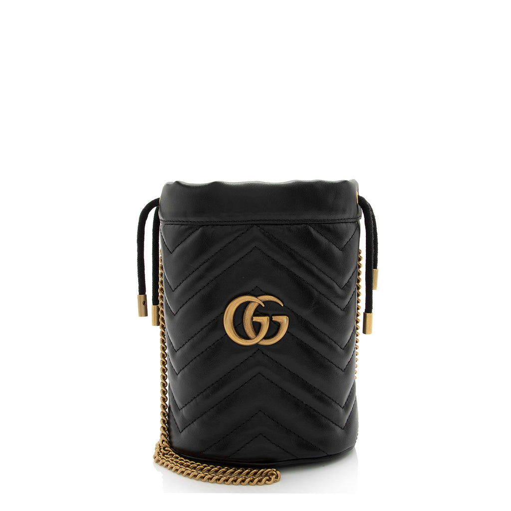 GG Marmont mini bag in black leather