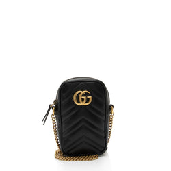 Gucci Matelasse Leather GG Marmont Mini Crossbody Bag (SHF-aWCKyT)